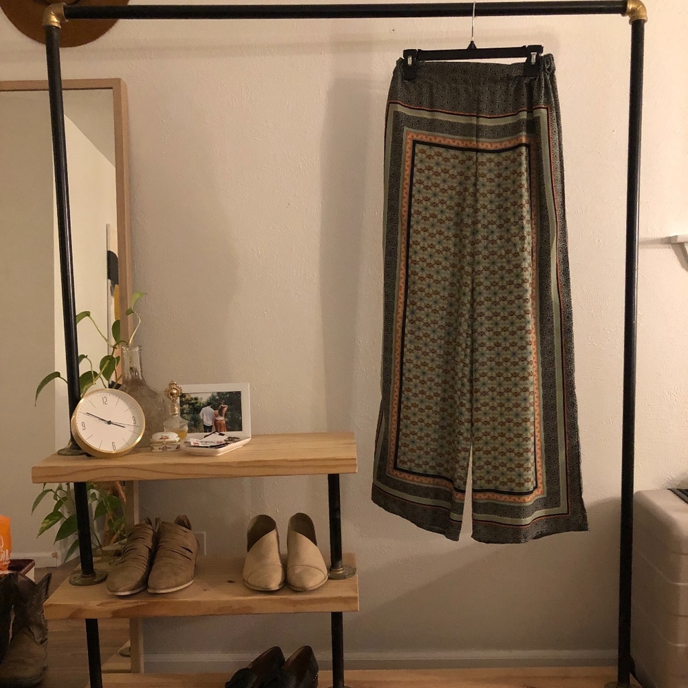 Printed Patterned high waisted pants